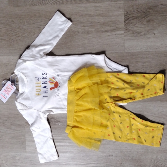 Carters Baby Girl Thanksgiving Full of Thanks Set - Picture 1 of 3